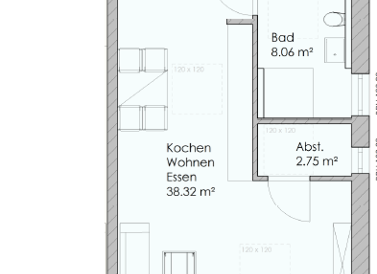 Wohnung zur Miete - Erstbezug 920 € 2 Zimmer 76,5 m² 1. Geschoss Tiefenbach 94113