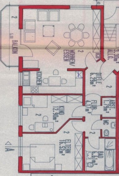 Wohnung zur Miete 610 € 3 Zimmer 87 m² EG frei ab sofort Söllingen Rheinmünster 77836