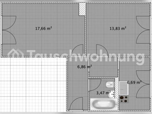 Wohnung zur Miete nur mit Wohnberechtigungsschein Tauschwohnung 345 € 2 Zimmer 46 m² 2. Geschoss Müggelheim Berlin 12459