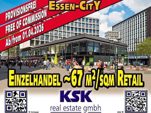 Laden zur Miete provisionsfrei 27 € 430,6 m² Verkaufsfläche Stadtkern Essen 45127