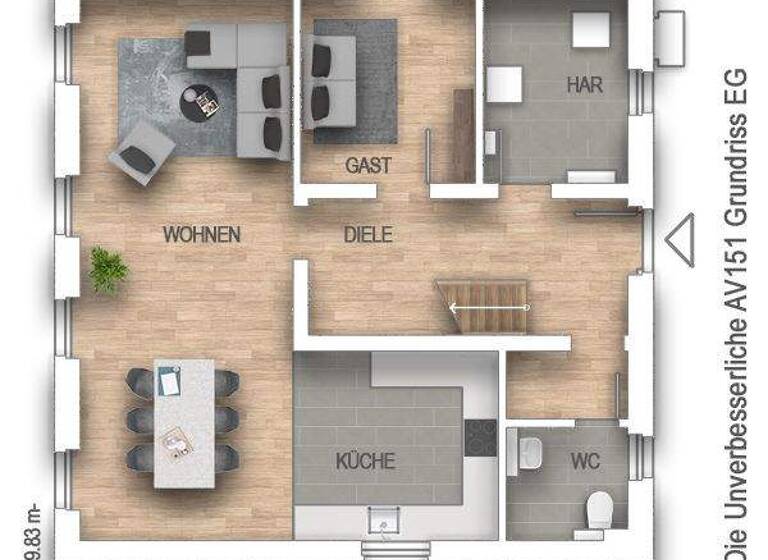 Einfamilienhaus zum Kauf - Erstbezug provisionsfrei 357.900 € 6,5 Zimmer 148 m² 660 m² Grundstück frei ab sofort Bippen 49626