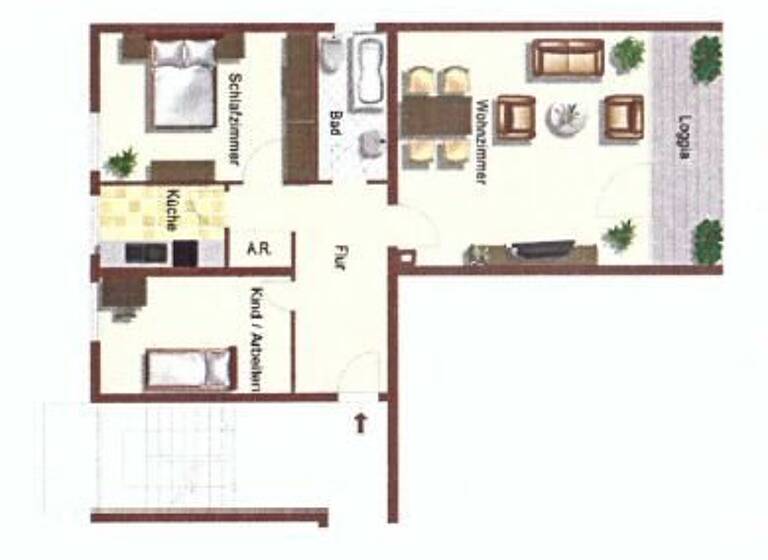 Wohnung zum Kauf provisionsfrei 312.000 € 3 Zimmer 74,4 m²<br/>Wohnfläche 3.<br/>Geschoss ab sofort<br/>Verfügbarkeit Gerhart Hauptmann Str. 19 Bruck Erlangen 91058