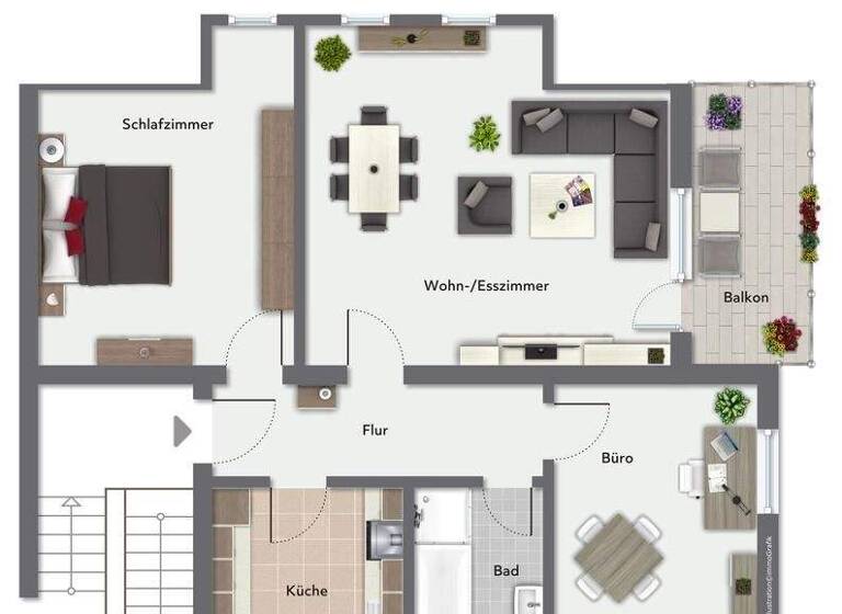 Wohnung zum Kauf 172.000 € 3 Zimmer 71 m² 3. Geschoss frei ab sofort Steinhofen Bisingen 72406