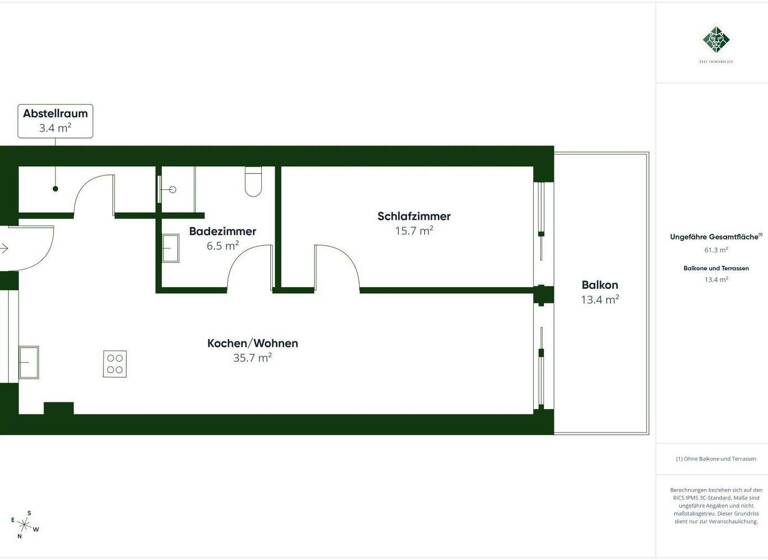 Wohnung zur Miete 988 € 2 Zimmer 62 m² 3. Geschoss frei ab 15.03.2026 Wörgl 6300
