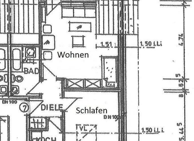 Wohnung zur Miete 473 € 2,5 Zimmer 51,6 m² frei ab 01.05.2026 Voerde Voerde (Niederrhein) 46562