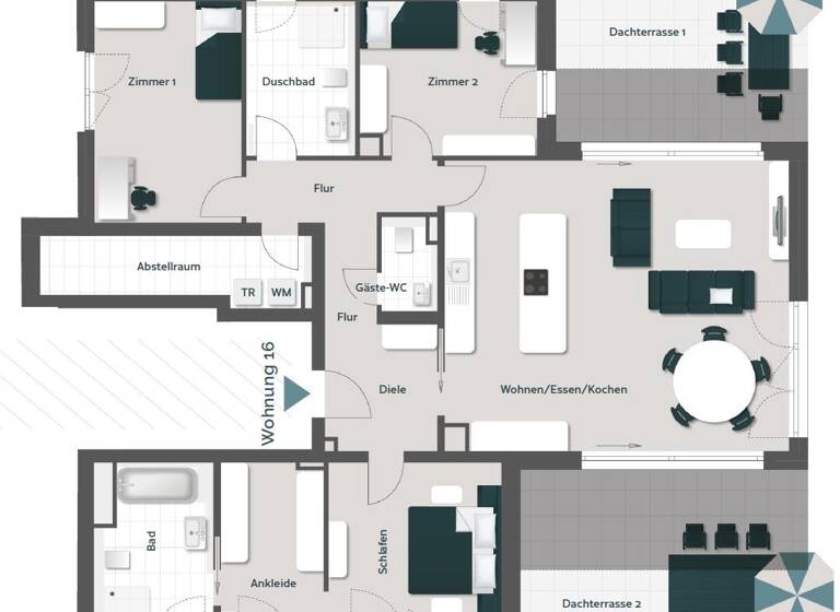 Penthouse zum Kauf - Erstbezug provisionsfrei 955.000 € 4 Zimmer 155 m² 6. Geschoss Bad Säckingen 79713