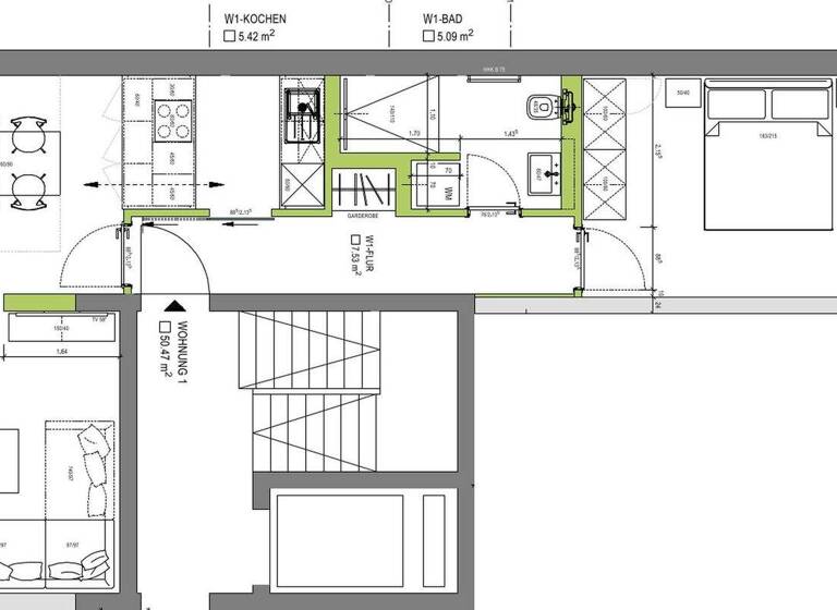 Wohnung zur Miete 680 € 2 Zimmer 50 m² 3. Geschoss frei ab 01.07.2026 Hochspeyerer Straße 2a Enkenbach-Alsenborn 67677