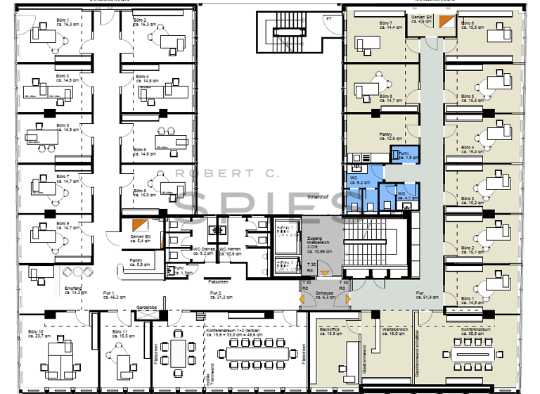 Bürofläche zur Miete provisionsfrei 32,50 € 289,2 m² Bürofläche teilbar ab 289,2 m² Neustadt Hamburg 20354