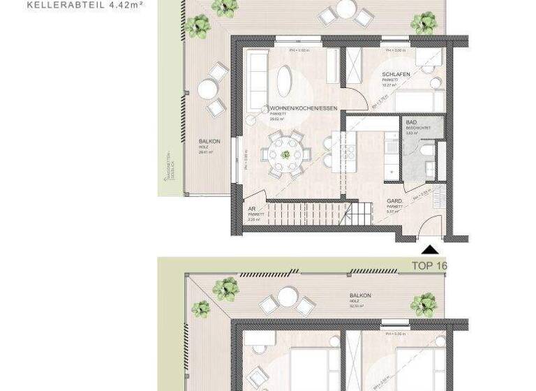 Wohnung zum Kauf - Erstbezug 599.000 € 4 Zimmer 101,5 m² 1. Geschoss Franz-Liszt-Gasse Neusiedl am See 7100