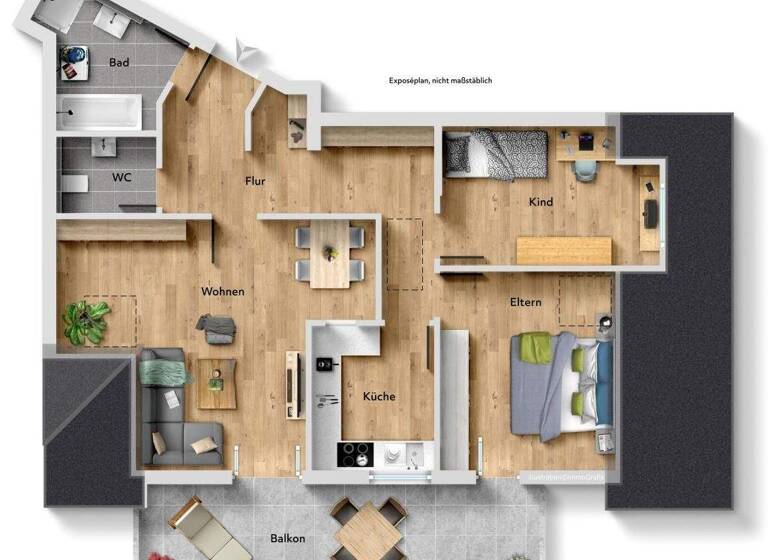 Wohnung zum Kauf 399.000 € 3,5 Zimmer 81 m² Zuffenhausen Stuttgart 70435