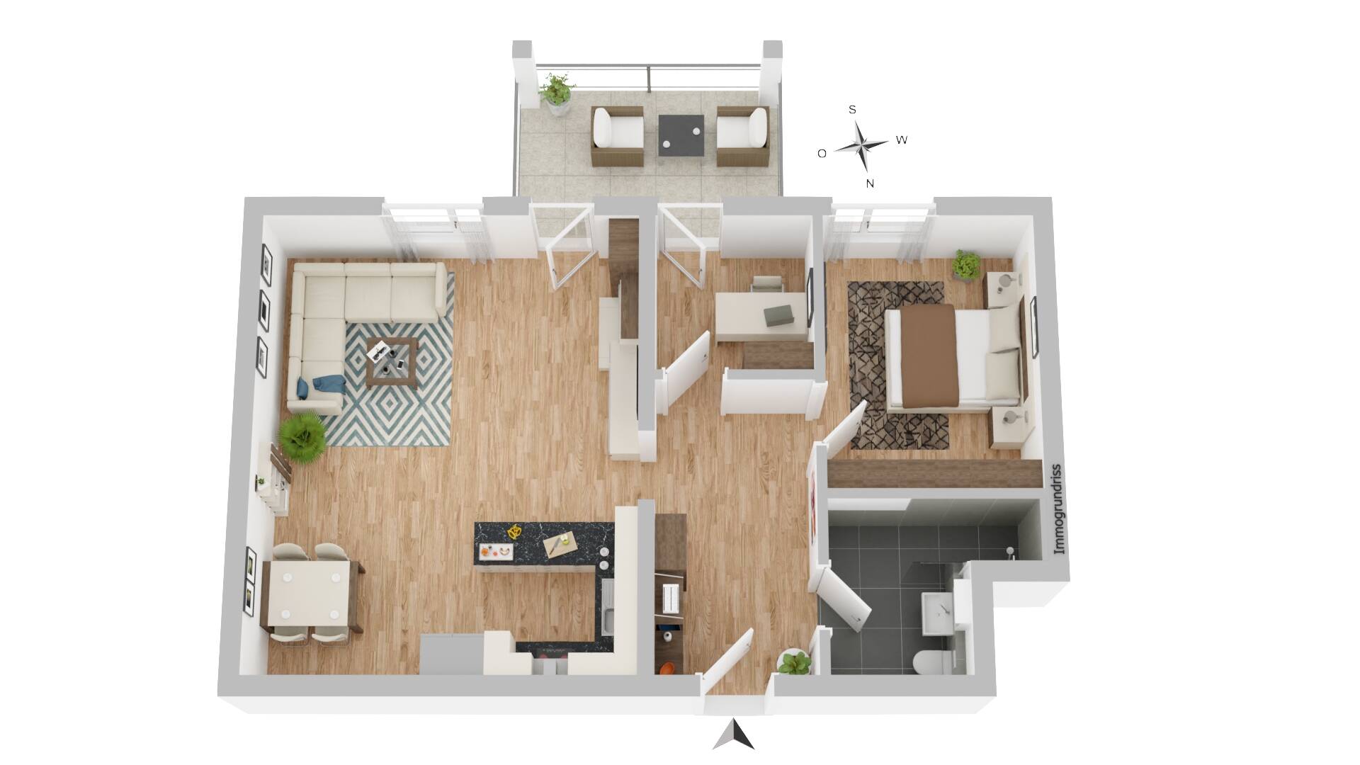 Wohnung zum Kauf provisionsfrei 279.000 € 3 Zimmer 76,3 m²<br/>Wohnfläche EG<br/>Geschoss 01.04.2025<br/>Verfügbarkeit Salzstetten Waldachtal Salzstetten 72178