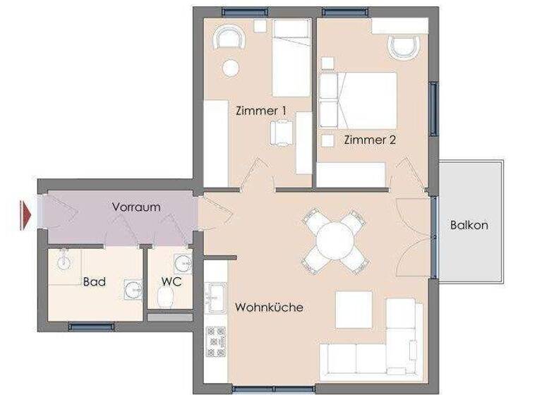 Wohnung zum Kauf - Erstbezug 289.000 € 3 Zimmer 55,6 m² Wolkersdorf im Weinviertel 2120
