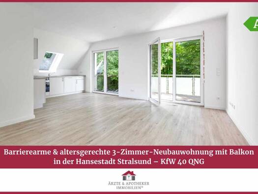 Wohnung zum Kauf 359.000 € 3 Zimmer 74,5 m² 1. Geschoss Kniepervorstadt Stralsund 18435