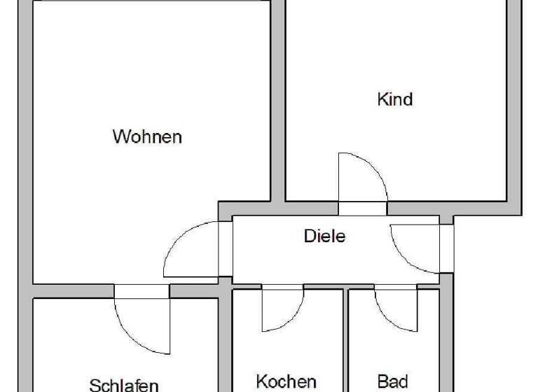 Wohnung zur Miete 400 € 3 Zimmer 68 m² 2. Geschoss frei ab sofort Zum Schlosspark 34 Hof Naundorf 04769
