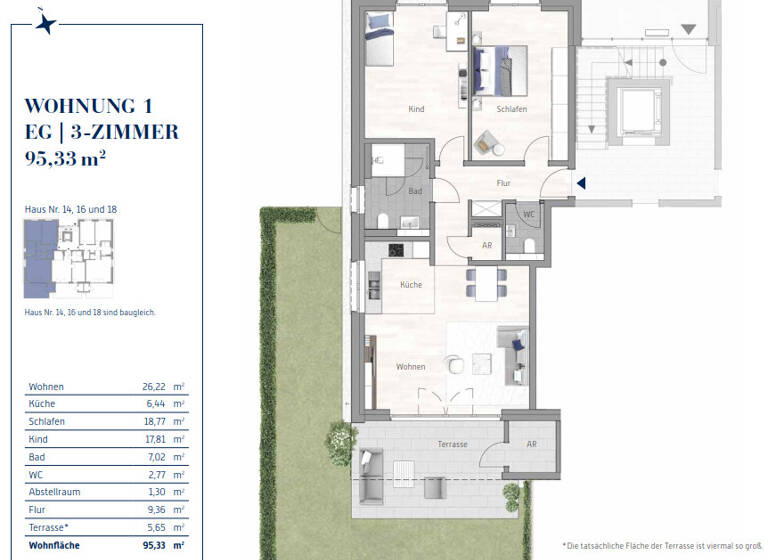 Wohnung zum Kauf - Erstbezug provisionsfrei 445.000 € 3 Zimmer 95,3 m² An der Schlossmühle 18 Heessen Hamm-Heessen 59073