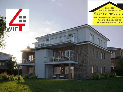 Wohnung zum Kauf - Erstbezug provisionsfrei 489.000 € 4 Zimmer 148,3 m² frei ab 01.11.2025 Wiesmoor 26639