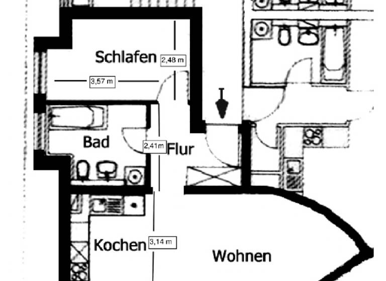 Wohnung zur Miete 599 € 1,5 Zimmer 51 m² Friedrichsfelde Berlin 10315