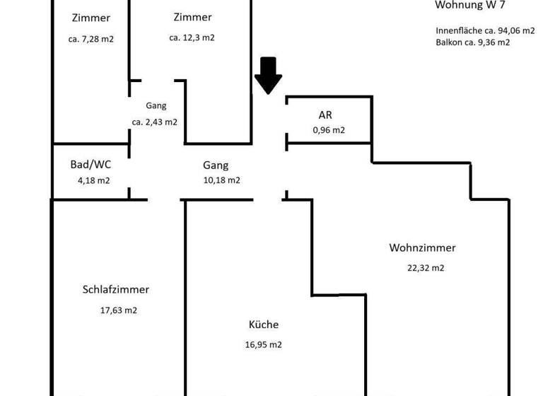 Wohnung zum Kauf 280.000 € 4 Zimmer 94 m² Landeck 6500