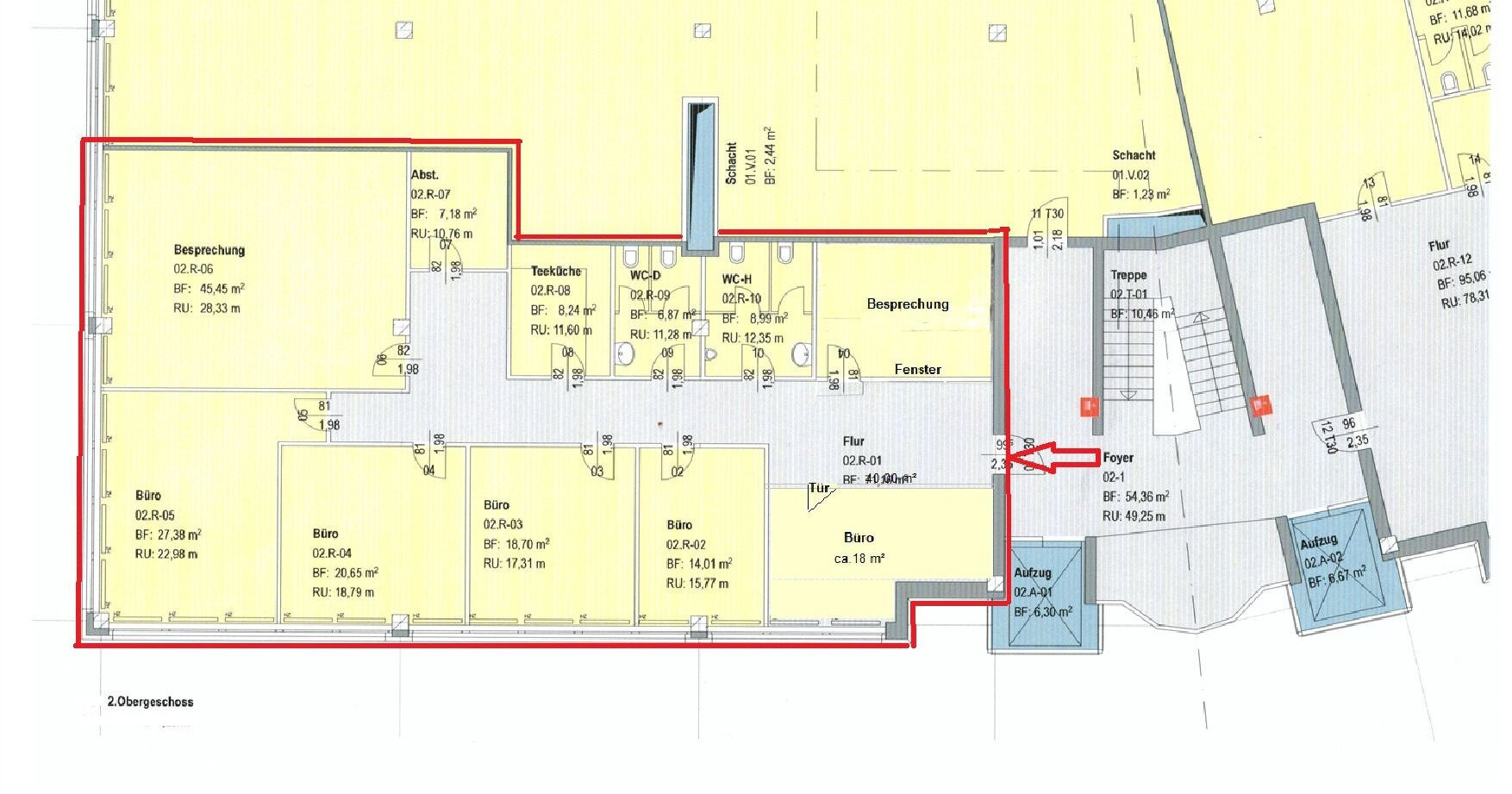 Bürokomplex zur Miete 8 € 7 Zimmer 235 m²<br/>Bürofläche Dresdener Str. 1 Unterneustadt Kassel 34125