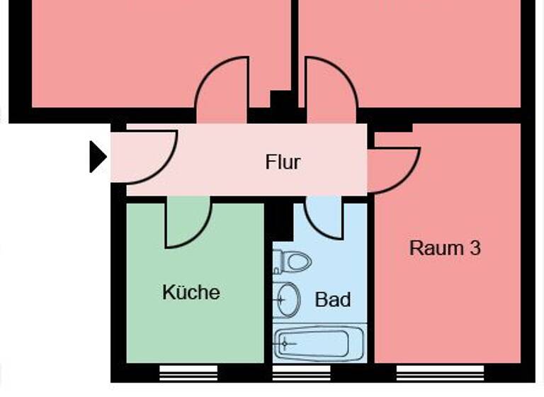 Wohnung zur Miete 459 € 3 Zimmer 59,7 m²<br/>Wohnfläche 2.<br/>Geschoss Harkortstraße 58 Bövinghausen Castrop-Rauxel 44577
