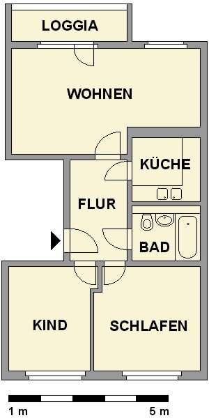 Wohnung zur Miete 336 € 3 Zimmer 55,5 m²<br/>Wohnfläche 1.<br/>Geschoss 16.12.2024<br/>Verfügbarkeit Fürstenstr. 218 Yorckgebiet 232 Chemnitz 09130