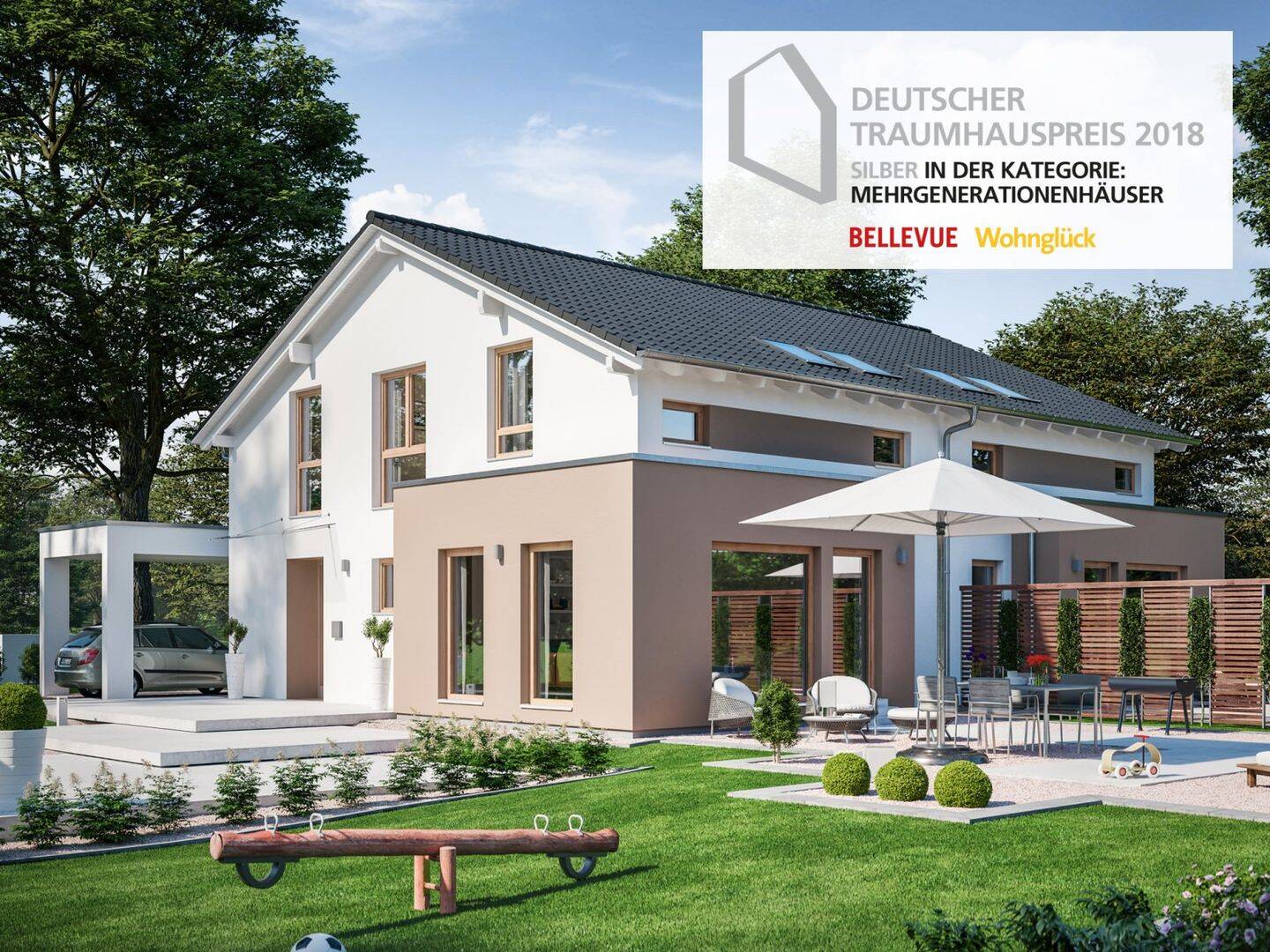 Bezugsfertig geplantes Doppelhaus in Tamm. Mit Freunden oder als Kapitalanlage.