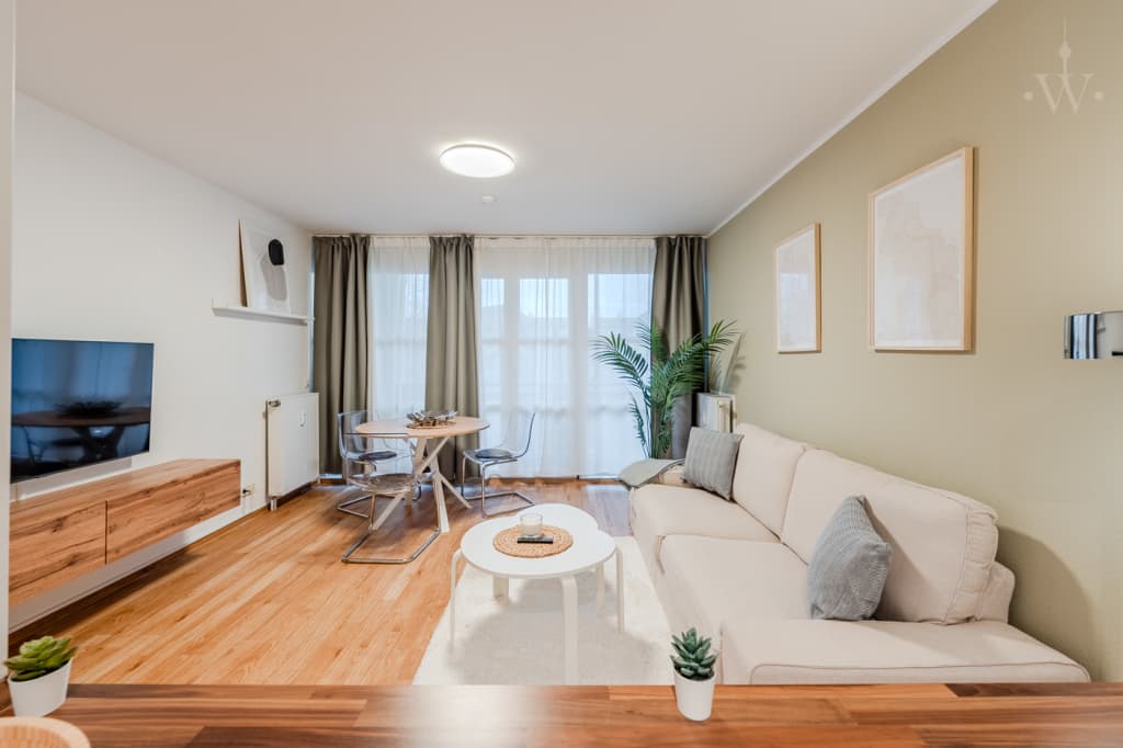 Wohnung zur Miete Wohnen auf Zeit 1.220 € 2 Zimmer 45 m²<br/>Wohnfläche ab sofort<br/>Verfügbarkeit Am Tegeler Hafen Tegel Berlin 13507