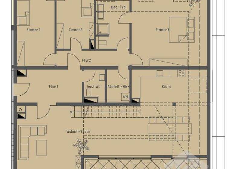Penthouse zum Kauf 1.585.000 € 5 Zimmer 293 m² 3. Geschoss Eckenheim Frankfurt am Main 60435