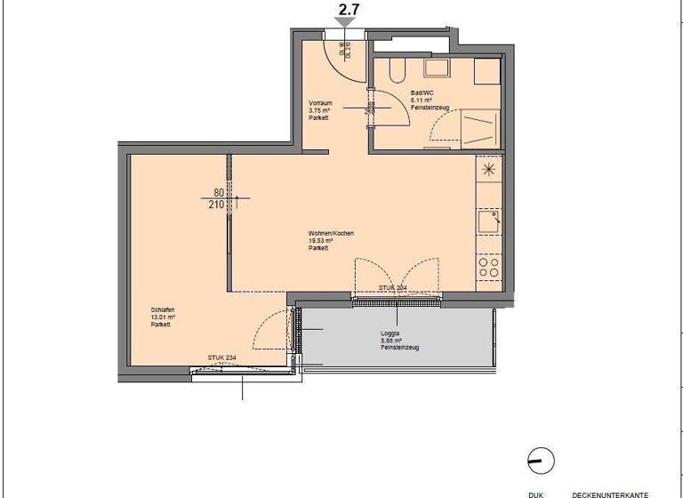 Wohnung zur Miete 512 € 2 Zimmer 48,3 m² frei ab 01.06.2026 St. Pölten 3100