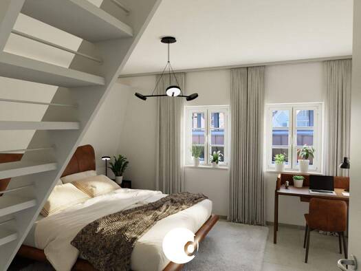 Wohnung zur Miete 1.495 € 2 Zimmer 64 m² 3. Geschoss Mitte Stuttgart 70173