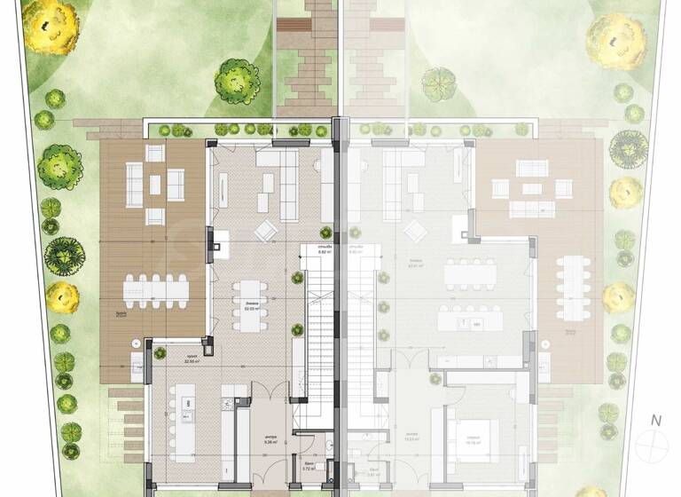 Reihenmittelhaus zum Kauf 1.367.625 € 6 Zimmer 390 m² German