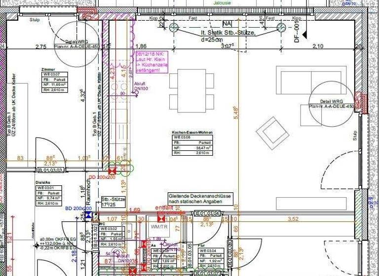 Wohnung zur Miete 1.295 € 3 Zimmer 94 m² frei ab sofort Trier-Nord Trier 54292