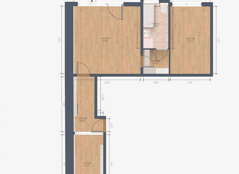 Wohnung zum Kauf provisionsfrei 344.000 € 2 Zimmer 60 m² 5. Geschoss Kölner Str. 44, Postanschrift Stadtmitte Düsseldorf 40211