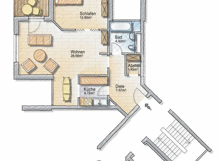 Wohnung zum Kauf 2 Zimmer 62,5 m² 2. Geschoss Schloßchemnitz Chemnitz 09113