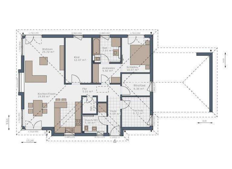 Bungalow zum Kauf provisionsfrei 522.000 € 4 Zimmer 114 m² 780 m² Grundstück Randau-Calenberge Magdeburg 39114