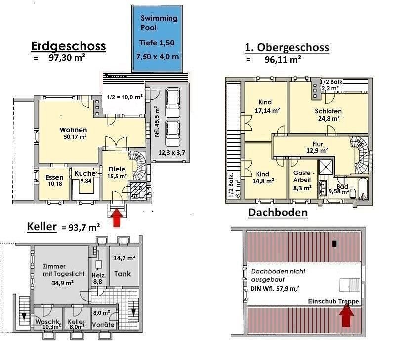 Einfamilienhaus zum Kauf 748.000 € 7 Zimmer 193 m²<br/>Wohnfläche 726 m²<br/>Grundstück ab sofort<br/>Verfügbarkeit Lindauer Str. 14 Nürnberg 90455