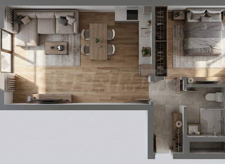 Studio zum Kauf 116.200 € 2 Zimmer 80,1 m² Plovdiv