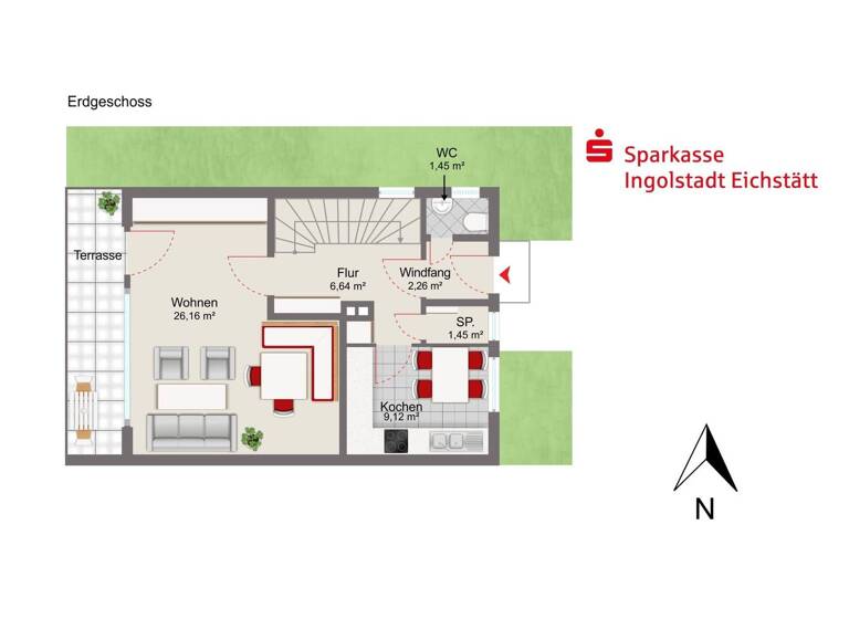 Doppelhaushälfte zum Kauf 449.000 € 5 Zimmer 130 m² 291 m² Grundstück frei ab sofort Ingolstadt 85055