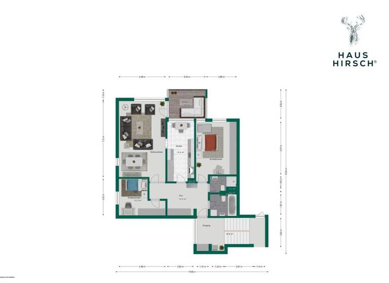 Wohnung zum Kauf 289.000 € 3 Zimmer 90 m² 3. Geschoss Dietzenbach 63128