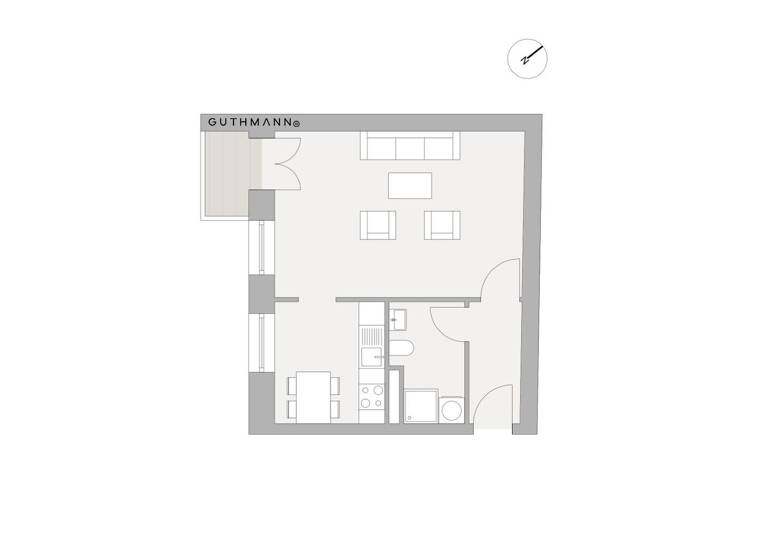 Studio zum Kauf 179.000 € 1 Zimmer 41,3 m² 2. Geschoss Alt-Treptow Berlin 12435