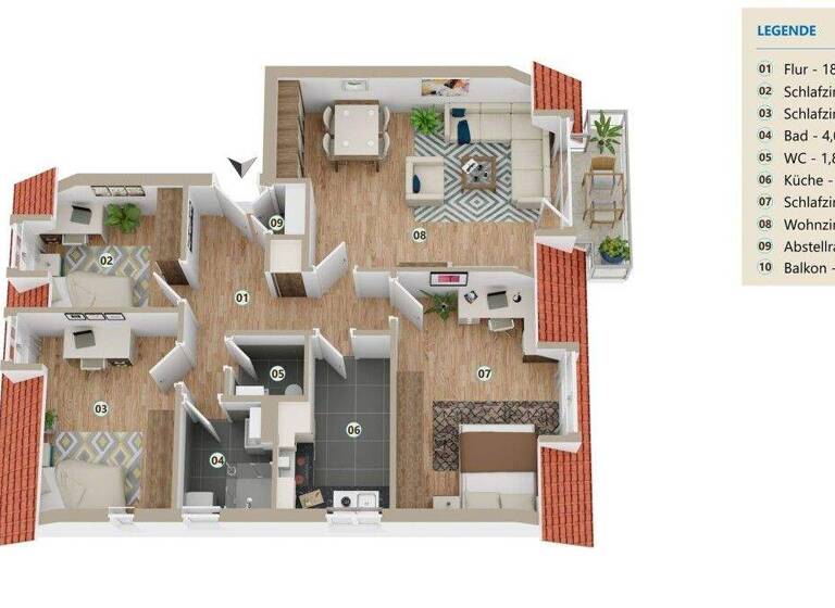 Wohnung zum Kauf provisionsfrei 249.000 € 3,5 Zimmer 80,3 m² 2. Geschoss Boxdorf Moritzburg 01468