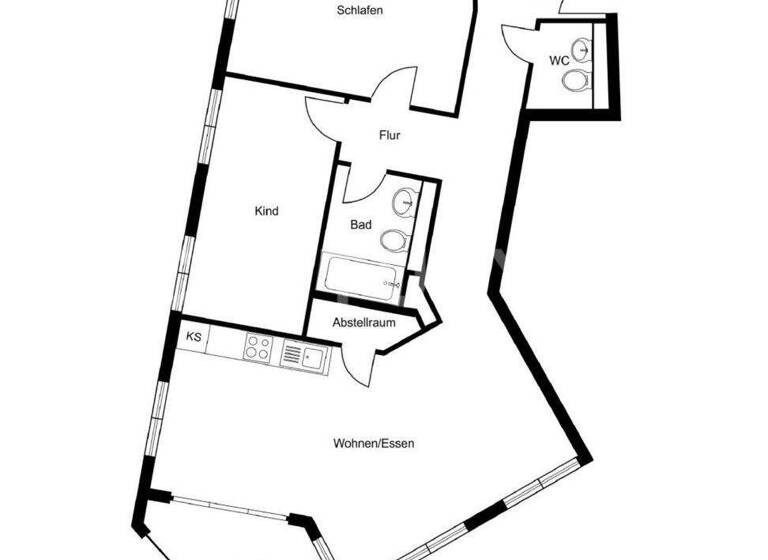 Wohnung zur Miete 1.750 € 3 Zimmer 82 m² 2. Geschoss Eschersheim Frankfurt am Main 60433