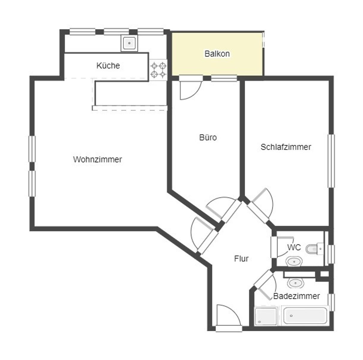 Immobilie zum Kauf als Kapitalanlage geeignet 49.900 € 3 Zimmer 60,9 m²<br/>Fläche Großböhla Dahlen 04774