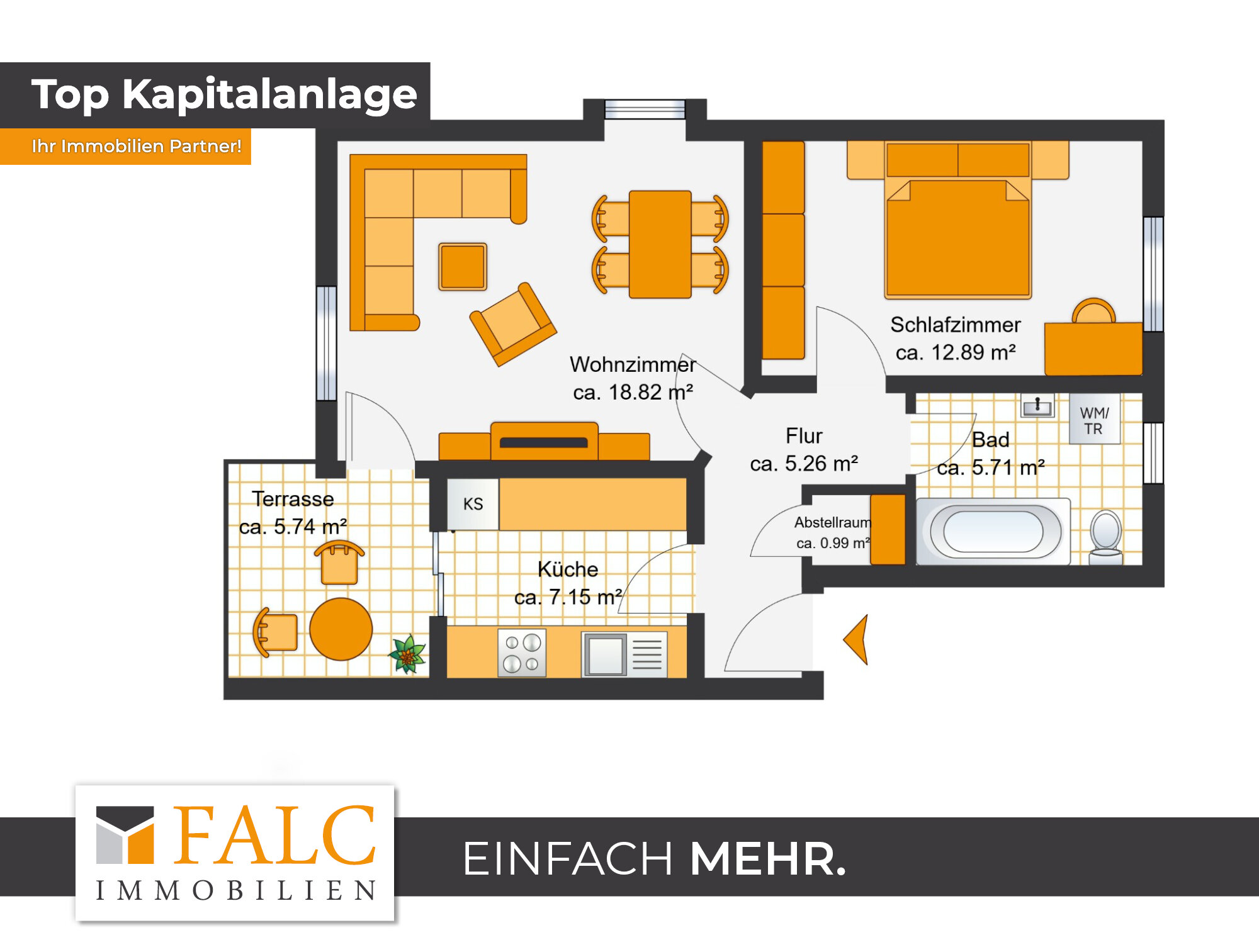 Immobilie zum Kauf als Kapitalanlage geeignet 125.200 € 2 Zimmer 53 m²<br/>Fläche 3.018 m²<br/>Grundstück Bruno-Apitz-Straße 8 Schöndorf Weimar 99427