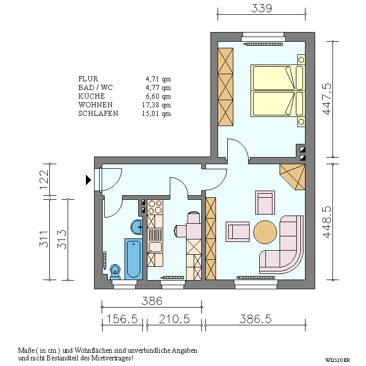 Wohnung zur Miete 335 € 2 Zimmer 51 m²<br/>Wohnfläche EG<br/>Geschoss ab sofort<br/>Verfügbarkeit Wirthstraße 25 Pirna Pirna 01796