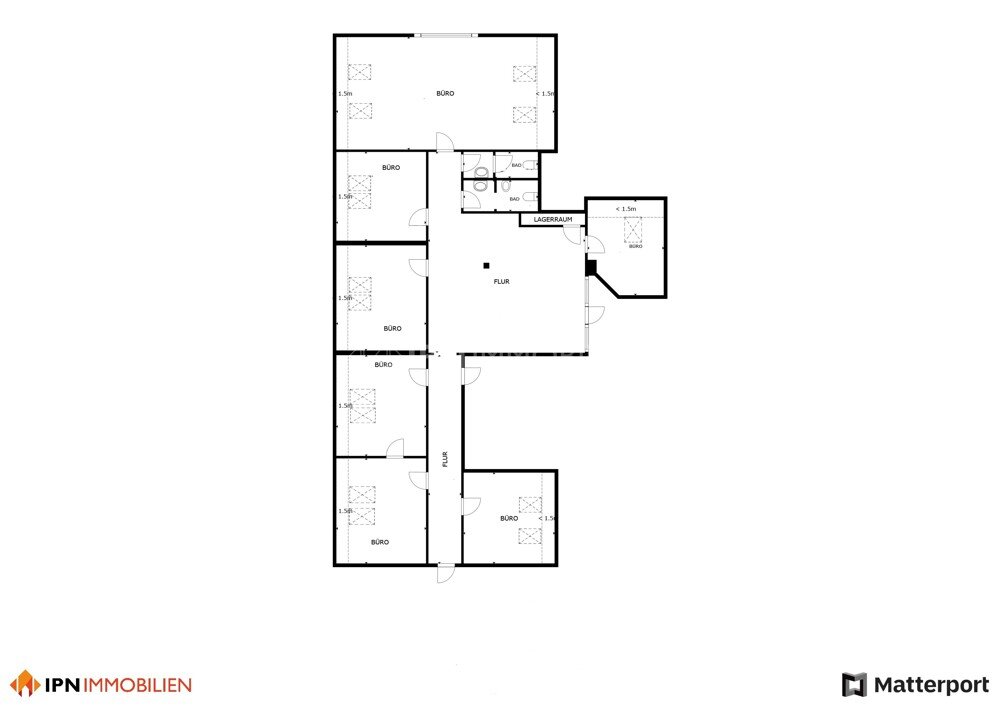 Bürogebäude zur Miete 2.960 € 7 Zimmer 237 m²<br/>Bürofläche Elmenhorst Elmenhorst-Lichtenhagen 18107