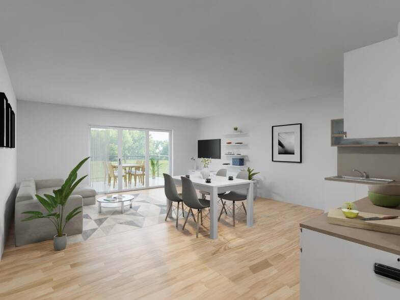 Wohnung zum Kauf - Neubau provisionsfrei 302.000 € 2 Zimmer 71,9 m² EG Ob dem Dorf 3 Marbach Villingen-Schwenningen 78052
