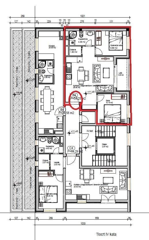 Wohnung zum Kauf 206.150 € 2 Zimmer 54 m²<br/>Wohnfläche 4.<br/>Geschoss Pula center 52100