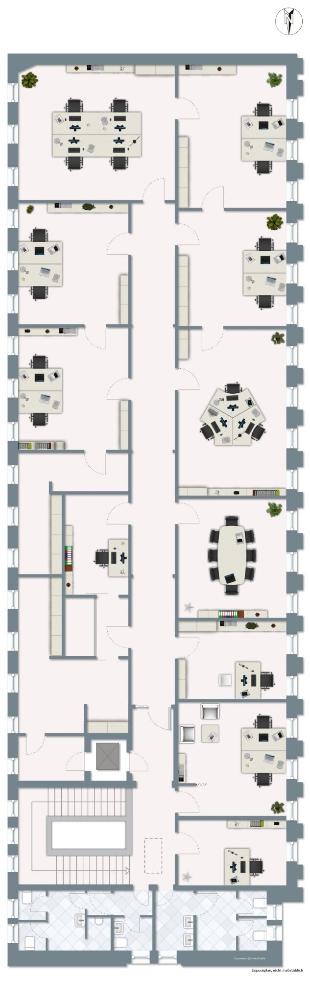 Büro-/Praxisfläche zur Miete 8,50 € 394,4 m²<br/>Bürofläche Gütersloh Gütersloh 33332