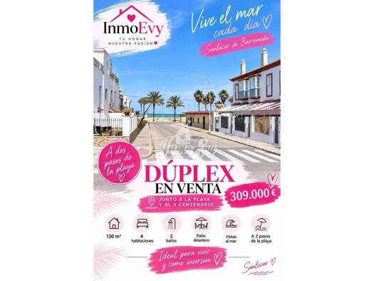 Villa zum Kauf 309.000 € 3 Zimmer 100 m² 100 m² Grundstück Sanlúcar de Barrameda 11540